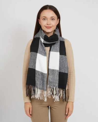 Karališkoji mada Moterų šviesios languotos skaros