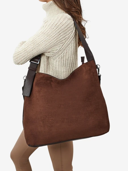 Moteriška pirkinių rankinė eko zomšinė Donenn