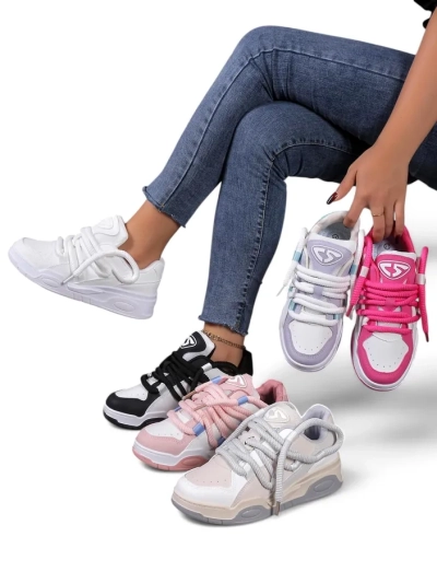 Кроссовки Royalfashion женские спортивные с декоративными шнурками Clesiv