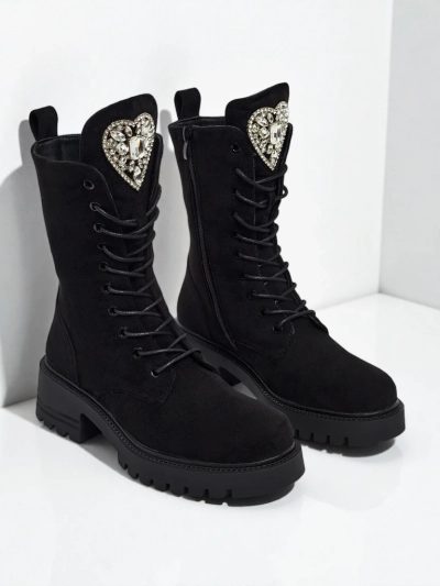 Eko zomšiniai moteriški aulinukai su raišteliais Emelune