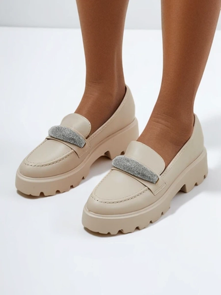 Royalfashion Moteriški mokasinai su zirkonais Emerne