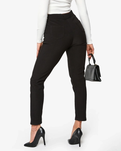 Juodi moteriški tregingai PLUS SIZE- Drabužiai