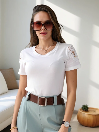 Royalfashion Moteriška medvilninė blusa