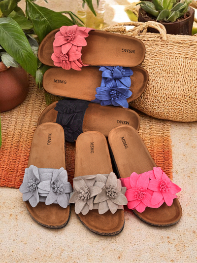Royalfashion moteriški sandalai su gėlėmis Foules