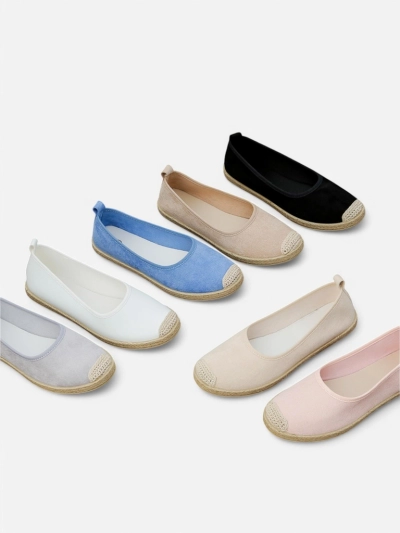 Royalfashion Moteriški ekologiški zomšos espadrilės Aroles