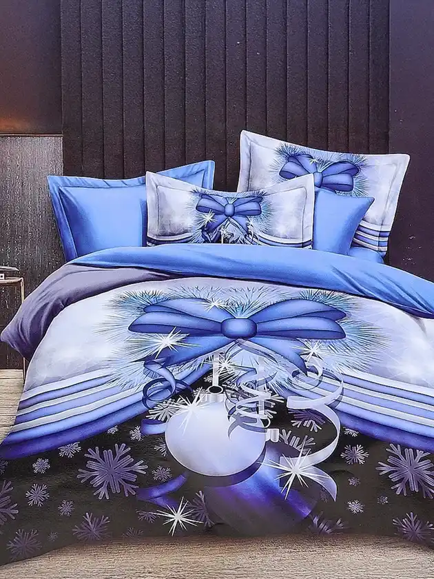 Royalfashion Рождественское постельное белье 160x200 комплект 3-ЧАСТИ