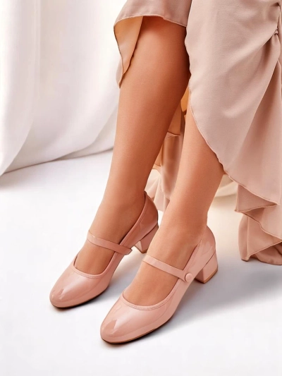 Royalfashion Women's Low Heel Pumps Omagga