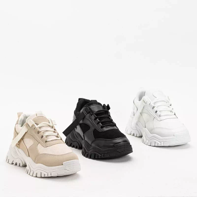 OUTLET Smėlio spalvos moteriški sportiniai bateliai Itega - Avalynė