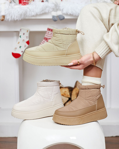 Royalfashion Женские сапоги-скороходы светло-коричневого цвета Armeda