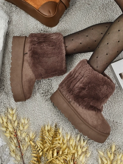 Moteriški a'la sniego batai su kailiuku Irelle