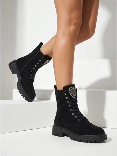 Женские ботинки Euni из эко-замши