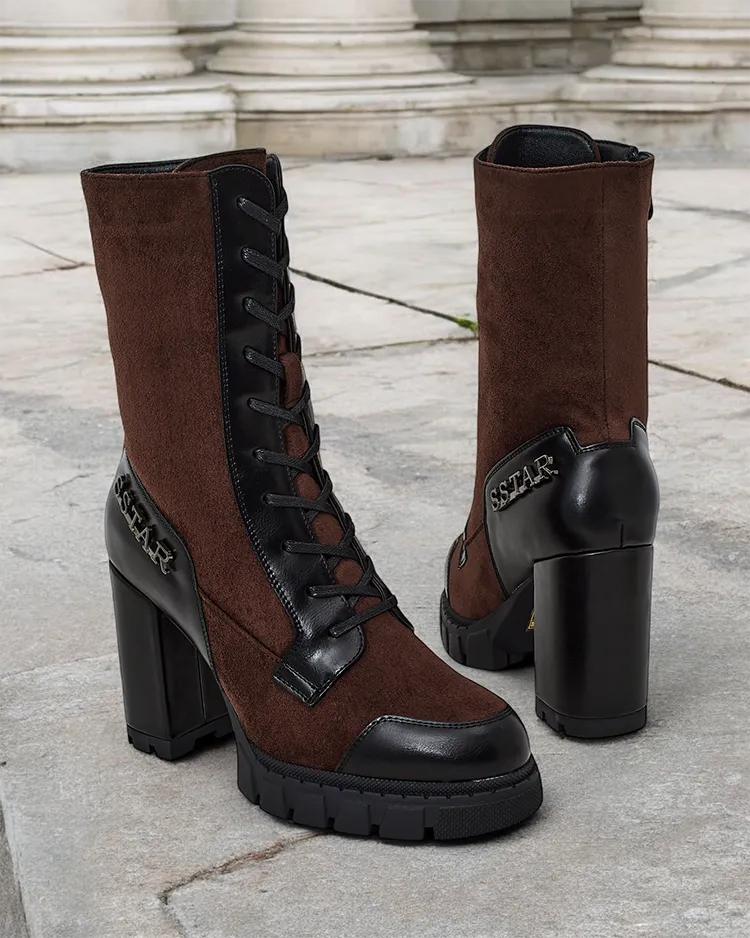 "Royalfashion" Moteriški batai su kulniuku Worce