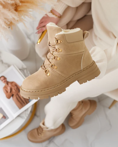 "Royalfashion" Šviesiai rudi moteriški traperiai "Develier"