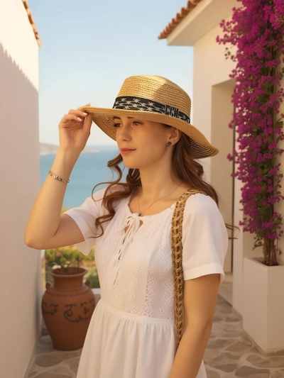 Royalfashion Moteriška šiaudinė skrybėlė Silky Shade