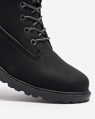 Juodi moteriški apšiltinti traperiai Fanhet- Footwear