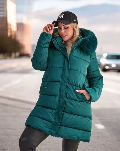 "Royalfashion" moteriška dygsniuota žieminė striukė