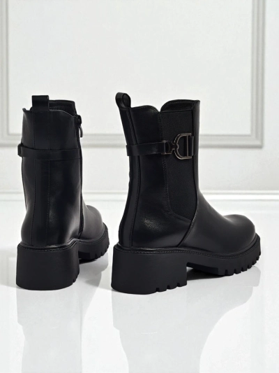 Высокие женские ботильоны из экокожи Ovella