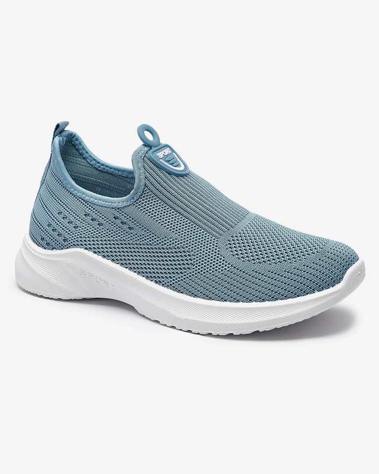 Mėlyni moteriški medžiaginiai sportiniai bateliai Regika - Avalynė