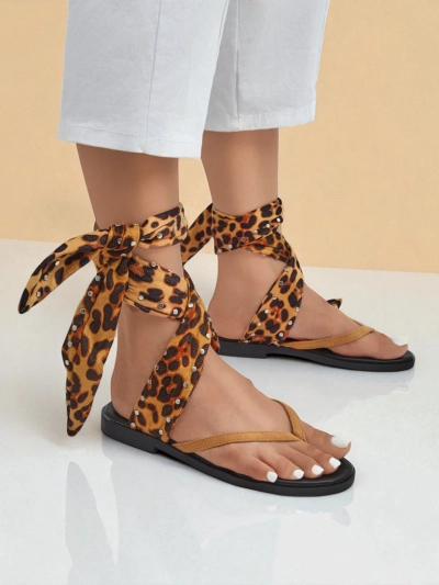 Royalfashion Женские шлёпанцы с декоративным ремнём Safari Sweet