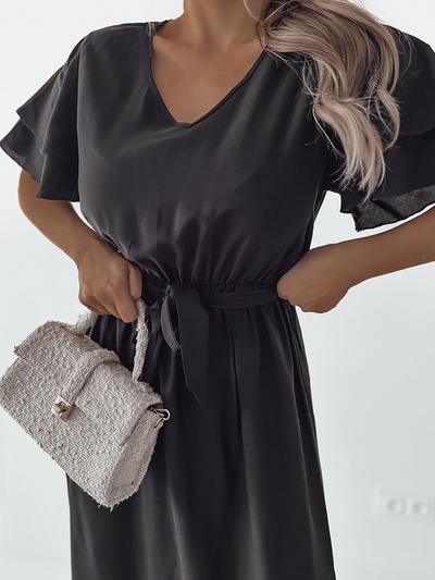 Royalfashion Женское простое платье-миди