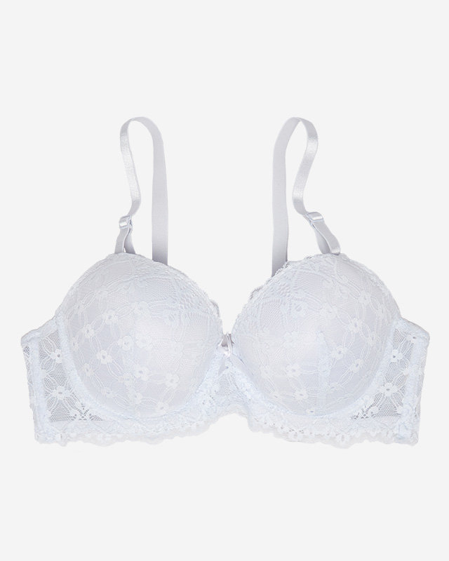 Бюстгальтер женский с белым кружевом - Нижнее белье