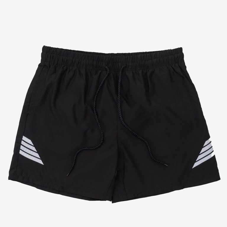 Черные мужские спортивные шорты