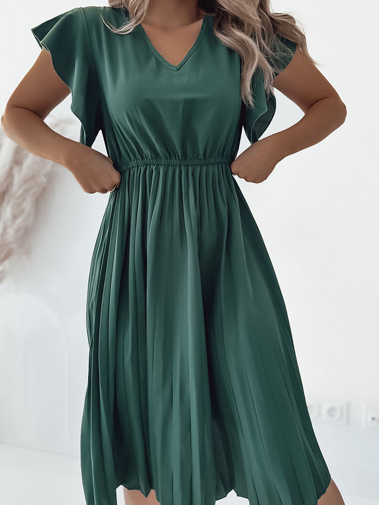 Royalfashion Женское плиссированное платье-миди