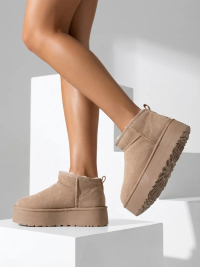 Royalfashion Moteriški trumpi batai a'la sniego batai Ozozi