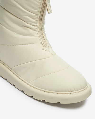 Бежевая женская обувь a'la snow boots Tirigga- Footwear