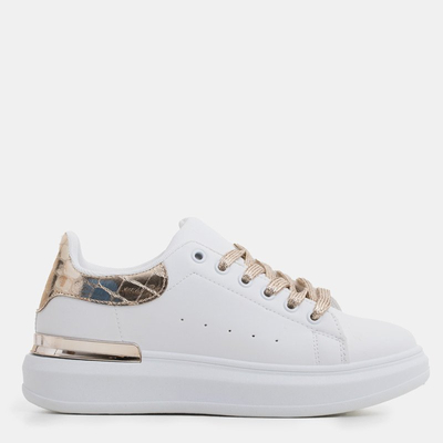 Balti ir auksiniai moteriški sportiniai bateliai Pamelia - Drabužiai