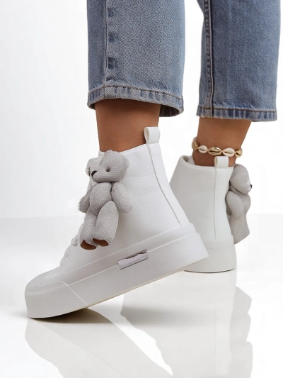 Royalfashion Женские высокие кеды с мишкой Теди