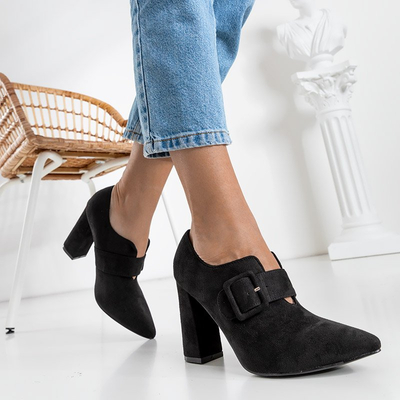 Juodi aukštakulniai bateliai Erline - Batai