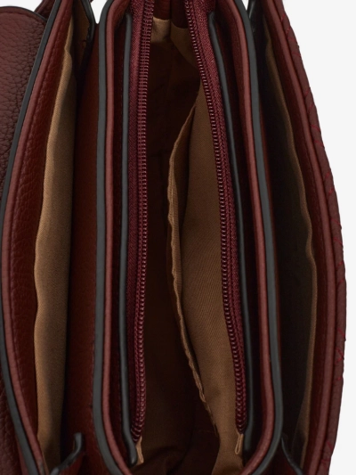 Moteriška rankinė „Luna“ bordo spalvos ekologiška elegantiška kasdienai