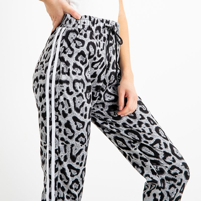 Pilkos panteros kelnės moterims - Drabužiai