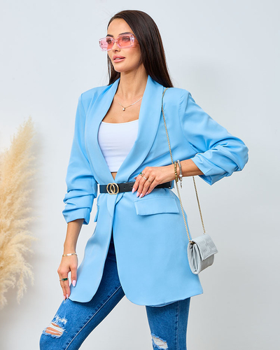 Royalfashion Moteriškas švarkas su diržu