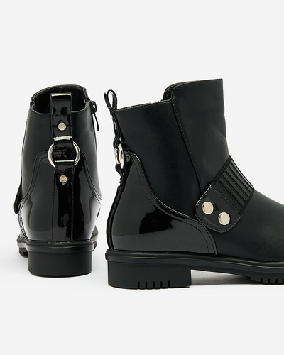 Royalfashion Черные женские сапоги Moretix