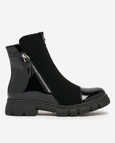 Royalfashion Juodi matiniai moteriški batai Hedaheh