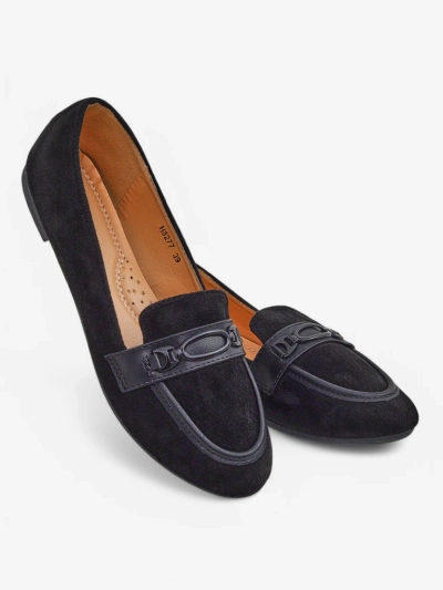 Royalfashion moterškos ekologinės zomšos mokasinos Zammei