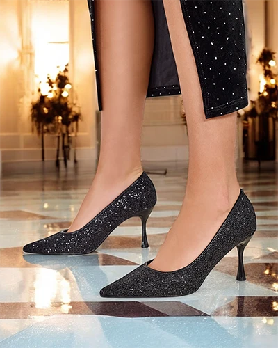 Женские туфли Royalfashion с цирконами Letello