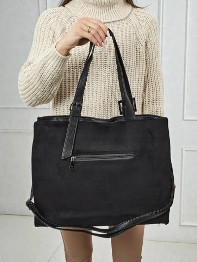 Moteriška pirkinių rankinė Daverna iš eko zomšos