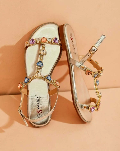 "Royalfashion" Moteriški sandalai "Selina" su cirkoniais