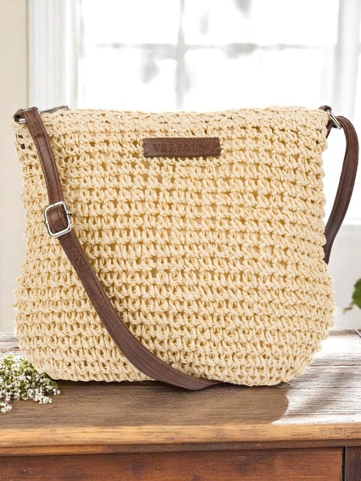 Royalfashion Maža pintinė moteriška rankinė Pintinė stilinga mini