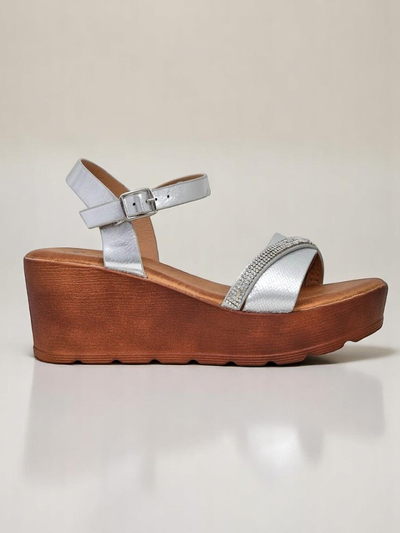 Royalfashion moteriškos pakulnės sandalai su cirkoniais ir blizgučiais Aurora Glow