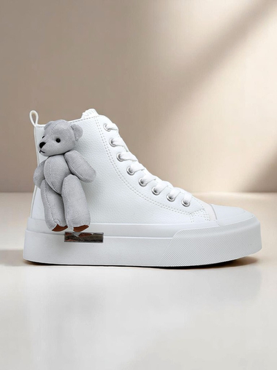 Royalfashion Женские высокие кеды с мишкой Теди