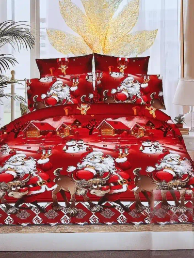 Royalfashion Рождественский комплект постельного белья 160x200 полный 3-ЧАСТИ