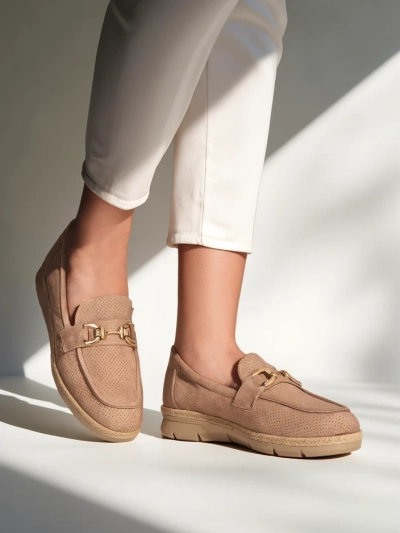 Royalfashion moterų plokšti batai su dekoracija ant piršto