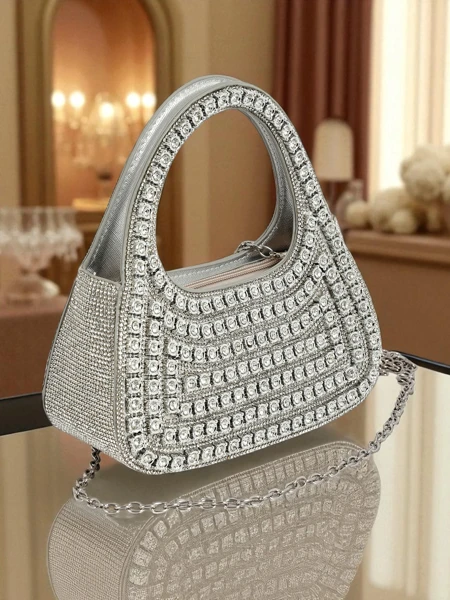 Royalfashion Kopertowa torebka damska z cyrkoniami Myra Quill