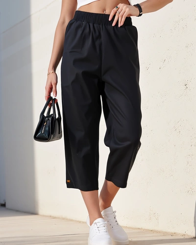 Royalfashion Moteriški tiesūs audinio kelnės 7/8