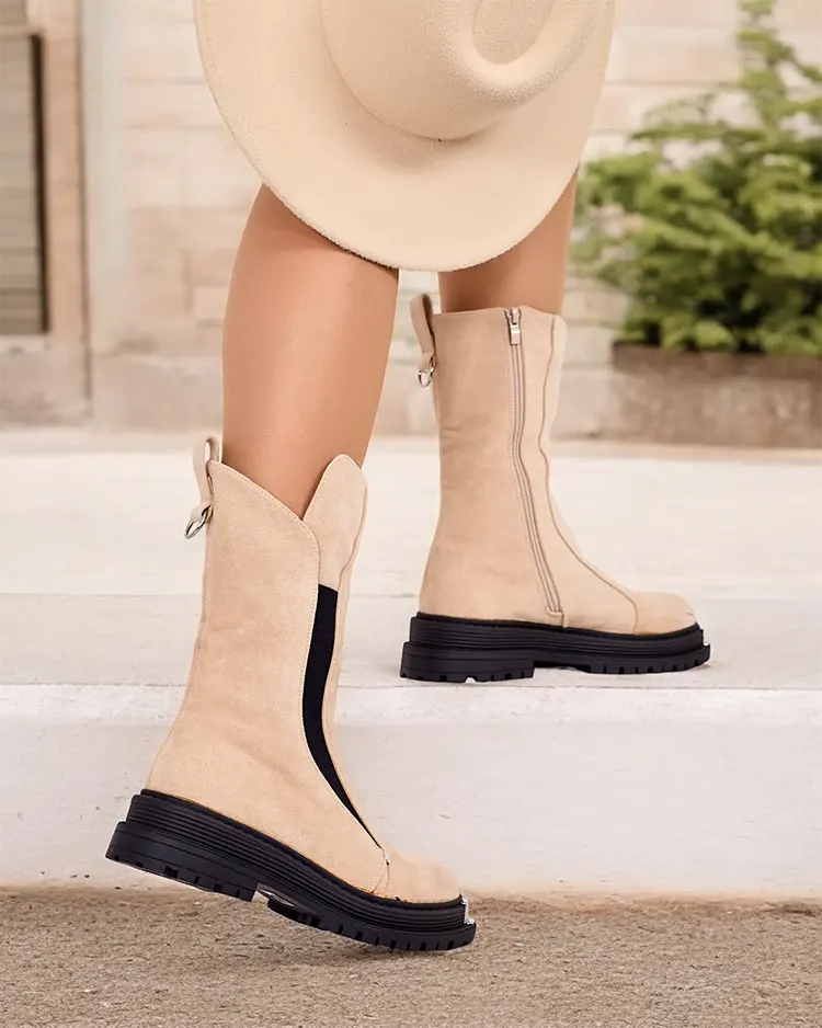 Royalfashion Женские сапоги из эко-замши Homni