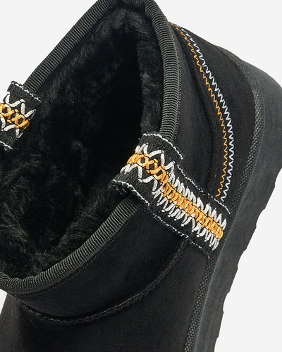 Royalfashion Женские короткие сапоги a'la snow boots с орнаментом Erititta